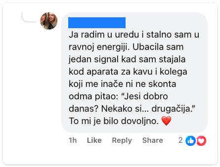 Komentar polaznice 2